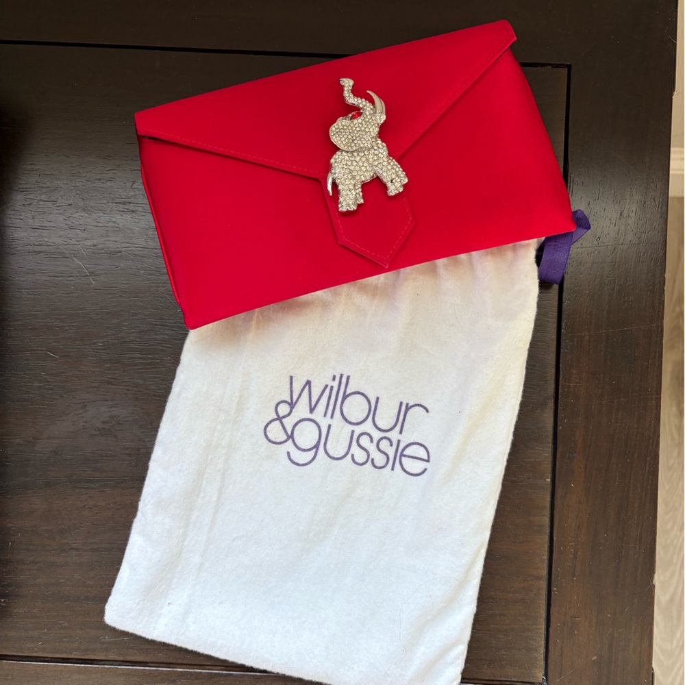 Wilbur & Gussie limited edition silk evening clutch - Picture 2 of 4